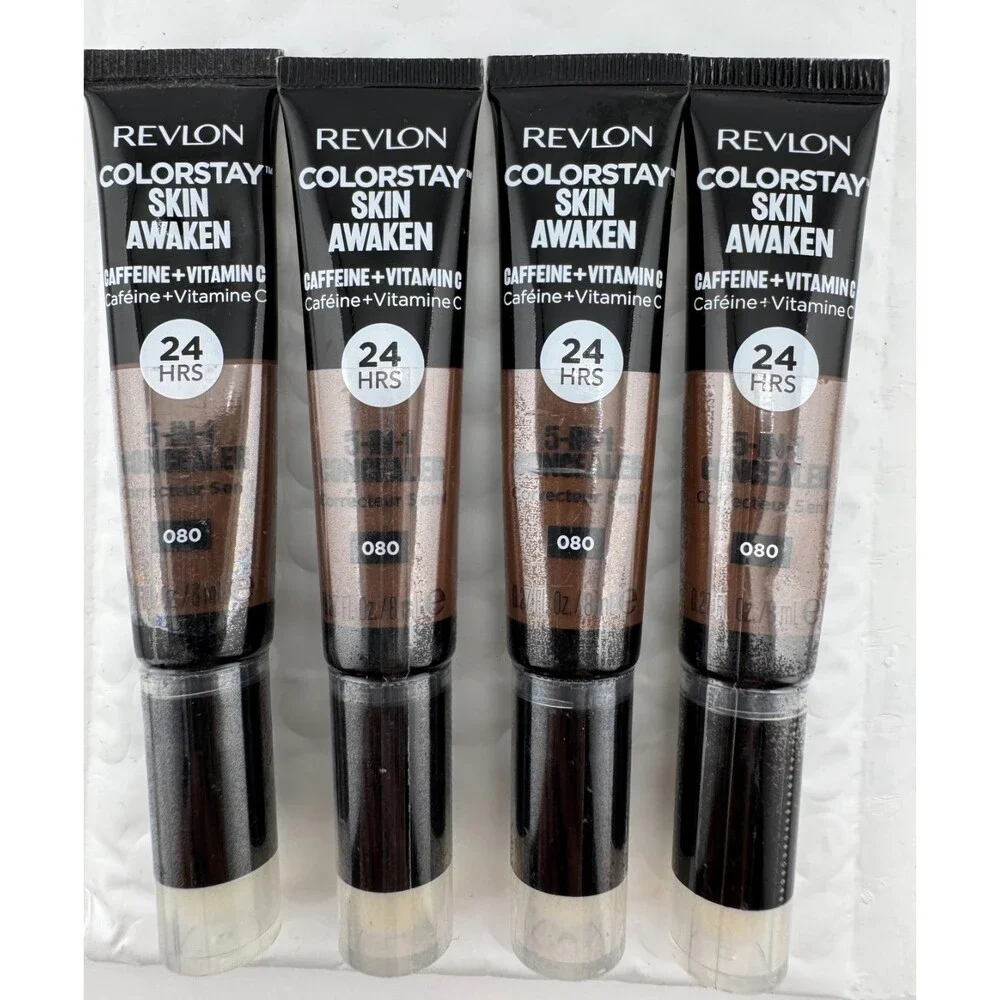 Revlon ColorStay Skin Awaken 5-in-1 Concealer Shade 080 24HR Wear - Lot of 4